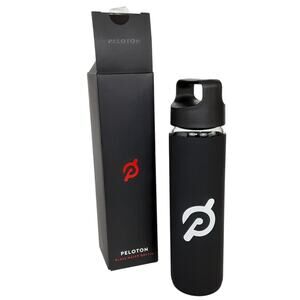 Peloton Glass Water Bottle Silicone Sleeve Non Slip Grip New in Box!